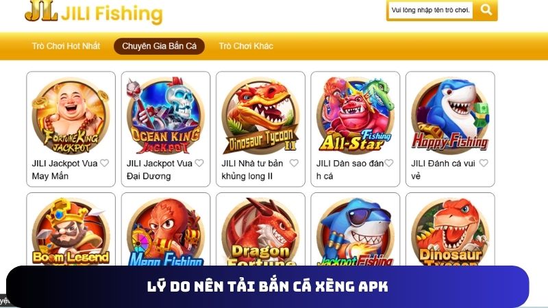 Lý do nên ưu tiên tải bắn cá xèng APK